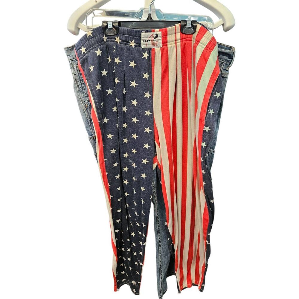 Body Alive Vintage Flag pants Men’s Size XL